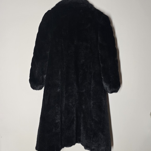 Vintage Olympia Faux Fur Coat Women's 2X Black Long Plush Mob Wife Glam USA - Picture 7 of 7